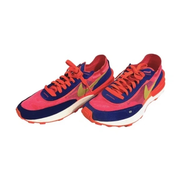 Nike Waffle One in Racer Blue & Bright Citron- Only Worn Once! - Picture 2 of 4